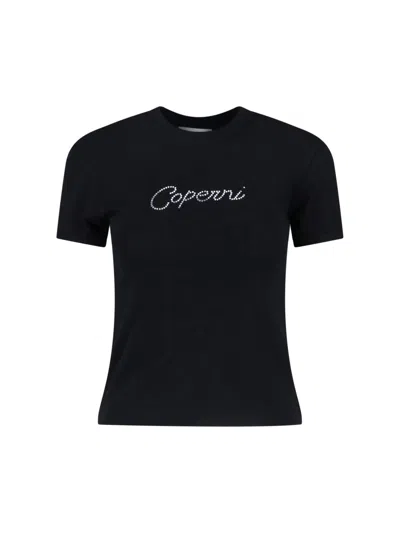 Coperni Embellished Short-sleeve T-shirt In Black