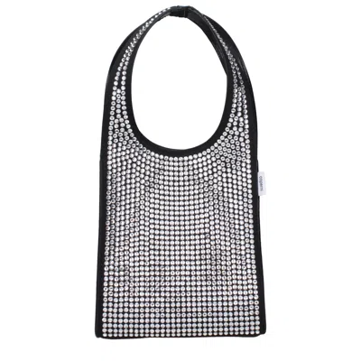Coperni Rhinestone-embellished Shoulder Bag In Silver