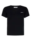 Coperni Ribbed Crew-neck T-shirt In Blue