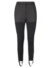 Coperni High-waist Skinny Stirrup Trousers In Black