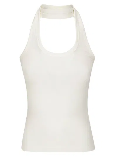 Coperni Ribbed Top In White