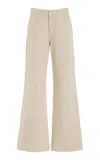 Coperni Rigid High-rise Wide-leg Jeans In Beige