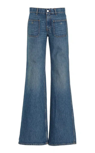 Coperni Rigid Mid-rise Straight-leg Jeans In Blue