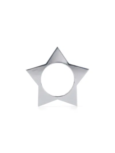 Coperni Rigid Star Bracelet In Silver