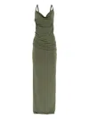 Coperni Ring-strap Maxi Dress In Green