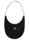 Coperni Ring Swipe Leather Shoulder Bag In Black