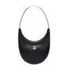 Coperni Ring Swipe Leather Shoulder Bag In Black