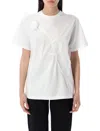 Coperni Floral Embellished Round Neck T-shirt