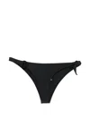 Coperni Floral Bikini Top Bow Side Ties In Black