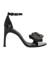 Coperni Round-headed High-heeled Sandals In Black