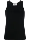 Coperni Lightweight Logo Tank Top In Black In Schwarz