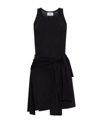 Coperni Round Neck Sleeveless Dress In Black