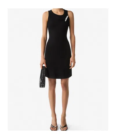 Coperni Round Neck Sleeveless Dress In Black