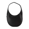 Coperni Rounded Medium Shoulder Bag In Smooth Calfskin Leather In Black