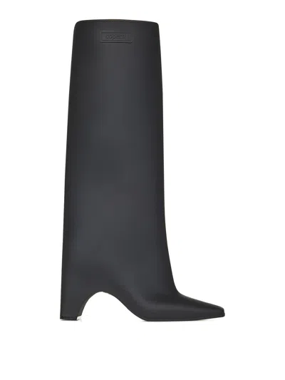 COPERNI RUBBER BRIDGE BLACK RUBBER KNEE-HIGH BOOTS WI