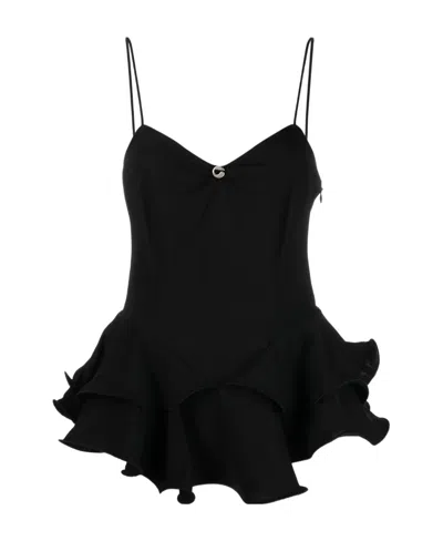 COPERNI RUFFLE-EMBELLISHED SLEEVELESS TOP