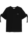 Coperni Logo-print Ruffle-trim T-shirt