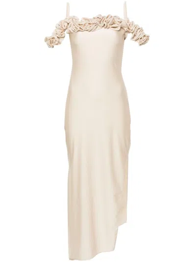 COPERNI RUFFLE-DETAIL MAXI DRESS