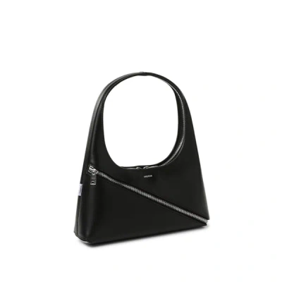 Coperni Sac À Main En Cuir Zip Baguette In Black