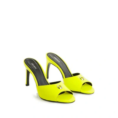 Coperni Valentia Leather Heeled Sandals In White