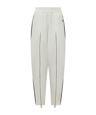 Coperni Zip-embellished Stripe Trousers In White