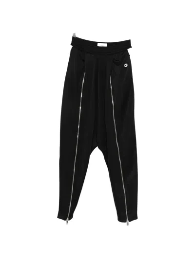 Coperni Sarouel Zip-detail Track Pants In Black