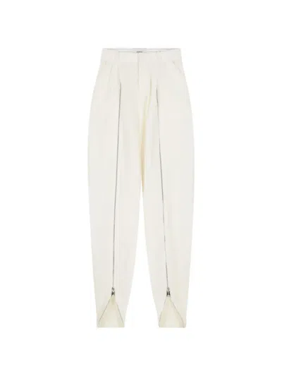 Coperni Sarouel-inspired Zipped Trousers In Neutral