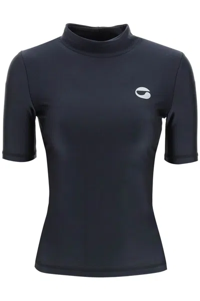 Coperni Satin-finish Jersey Top In Black (black)