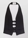 Coperni Satin Halterneck Waistcoat Buckle Design