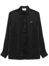 Coperni Satin Shirt In Black