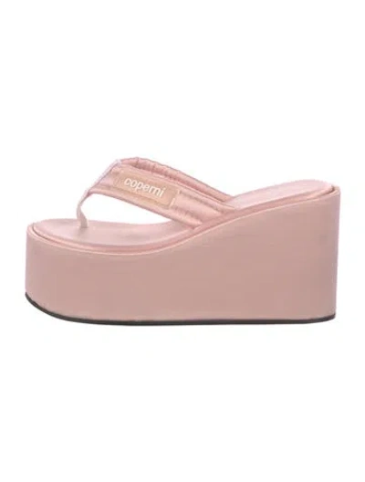 Pre-owned Coperni Satin Slides In Pink