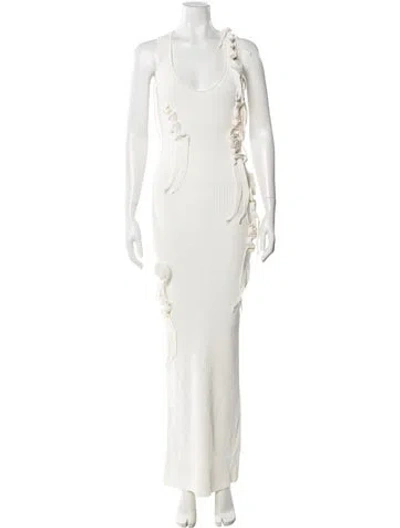 Pre-owned Coperni Scoop Neck Long Dress W/ Tags In Neutral
