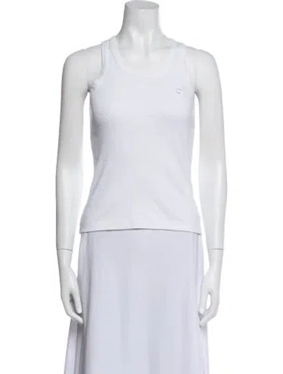 Pre-owned Coperni Scoop Neck Sleeveless Top In White