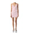 Coperni Scuba Butterfly Slip Dress In Pink