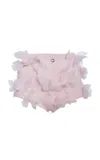 Coperni Scuba Butterfuly Shorts In Light Pink