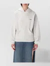 Coperni Sculpted Horn Detail Relaxed Hoodie In White
