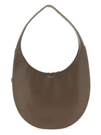 Coperni Sculptural Leather Shoulder Bag In Brown