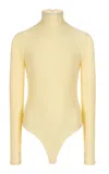 Coperni Second Skin Bodysuit In Yellow