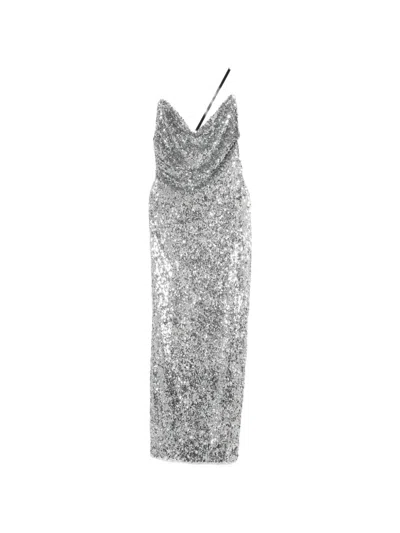 Coperni Sequin-embellished Maxi Dress In Gray