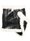 Coperni Minirock Mit Shearling In Black