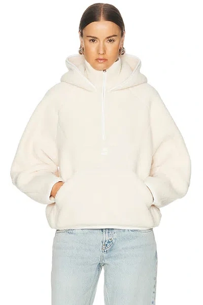 Coperni Sherpa Hoodie In White