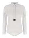 Coperni Shirt Bodysuit In Metallic