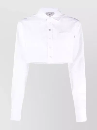 COPERNI SHIRT CROP LONG SLEEVE POCKET COLLAR