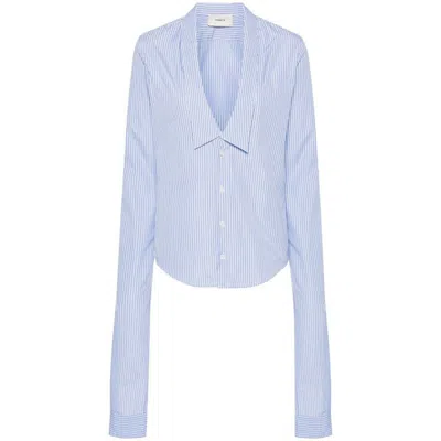 Coperni Striped Cotton Shirt In Multicolor