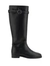 Coperni Cavaliers Leather Knee-high-boots In Black