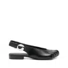 Coperni Five-finger Flat Sandals In Black