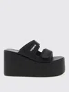 Coperni Patch Wedge Sandal Wedges In Black