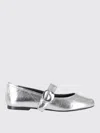 Coperni 10mm Metallic Leather Ballerina Flats In Silver