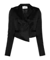Coperni Short Double-breasted Suit Jacket In Black