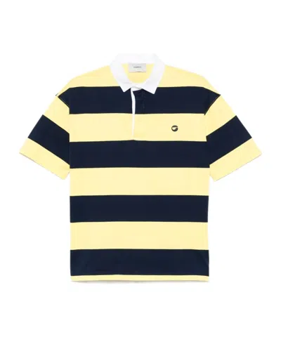 Coperni Short-sleeved Polo Shirt In Yellow